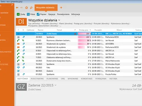 Gestor nexo widok 1